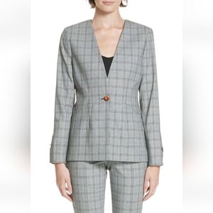 NWT Ted Baker London Women's Working Title Rista Check Blazer Size 1 (US 4)